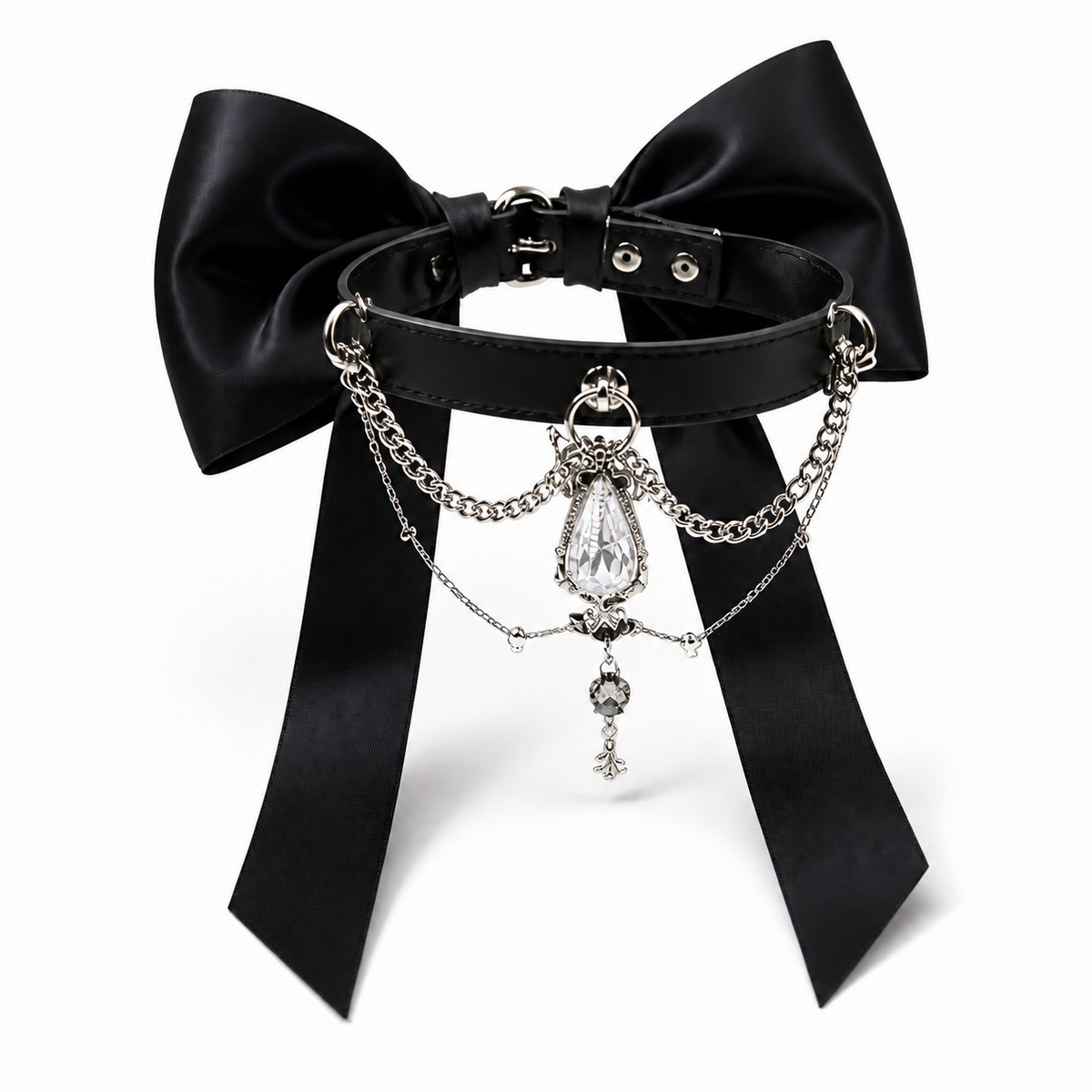 The Princess — Bespoke Crystal Bow Pet Collar