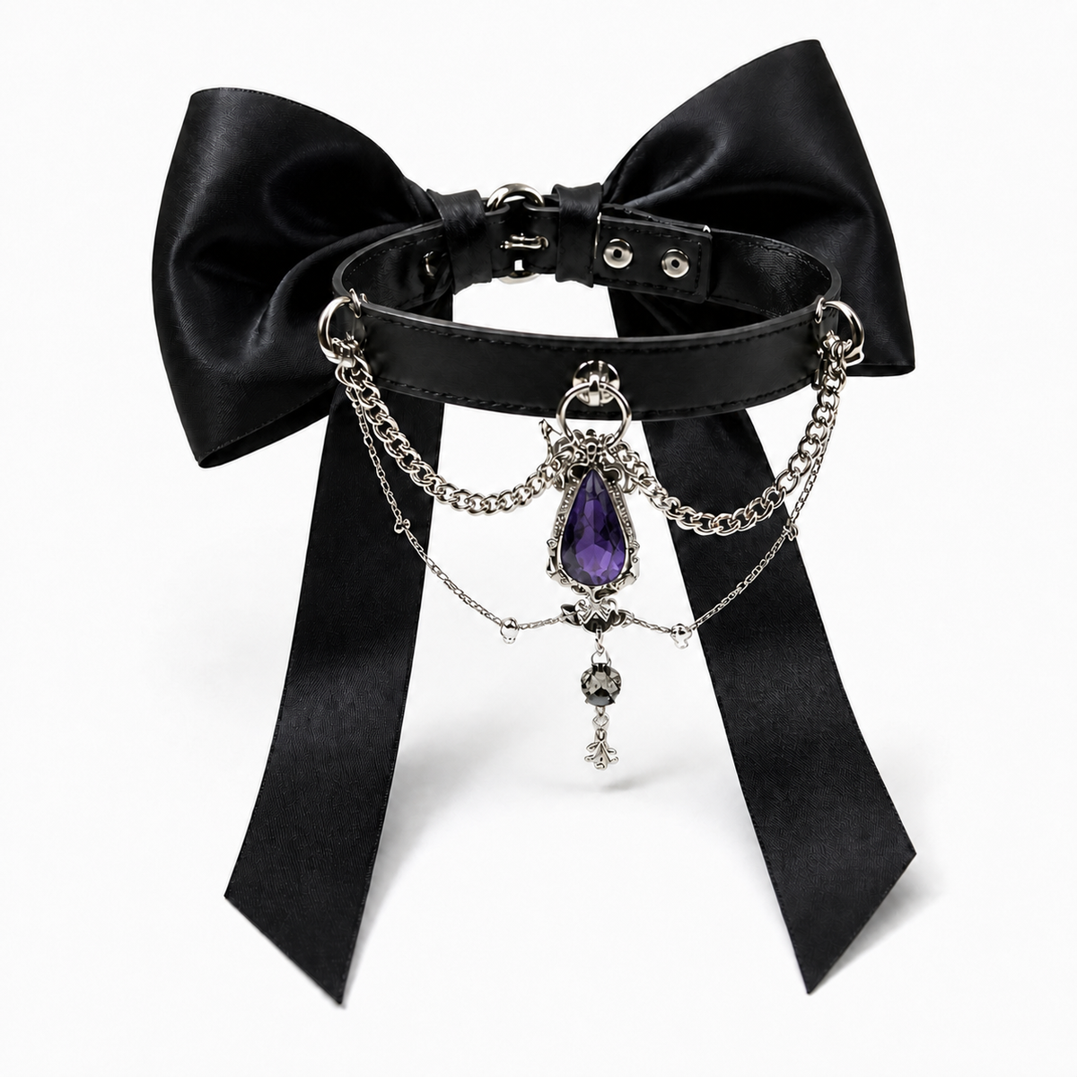 The Princess — Bespoke Crystal Bow Pet Collar