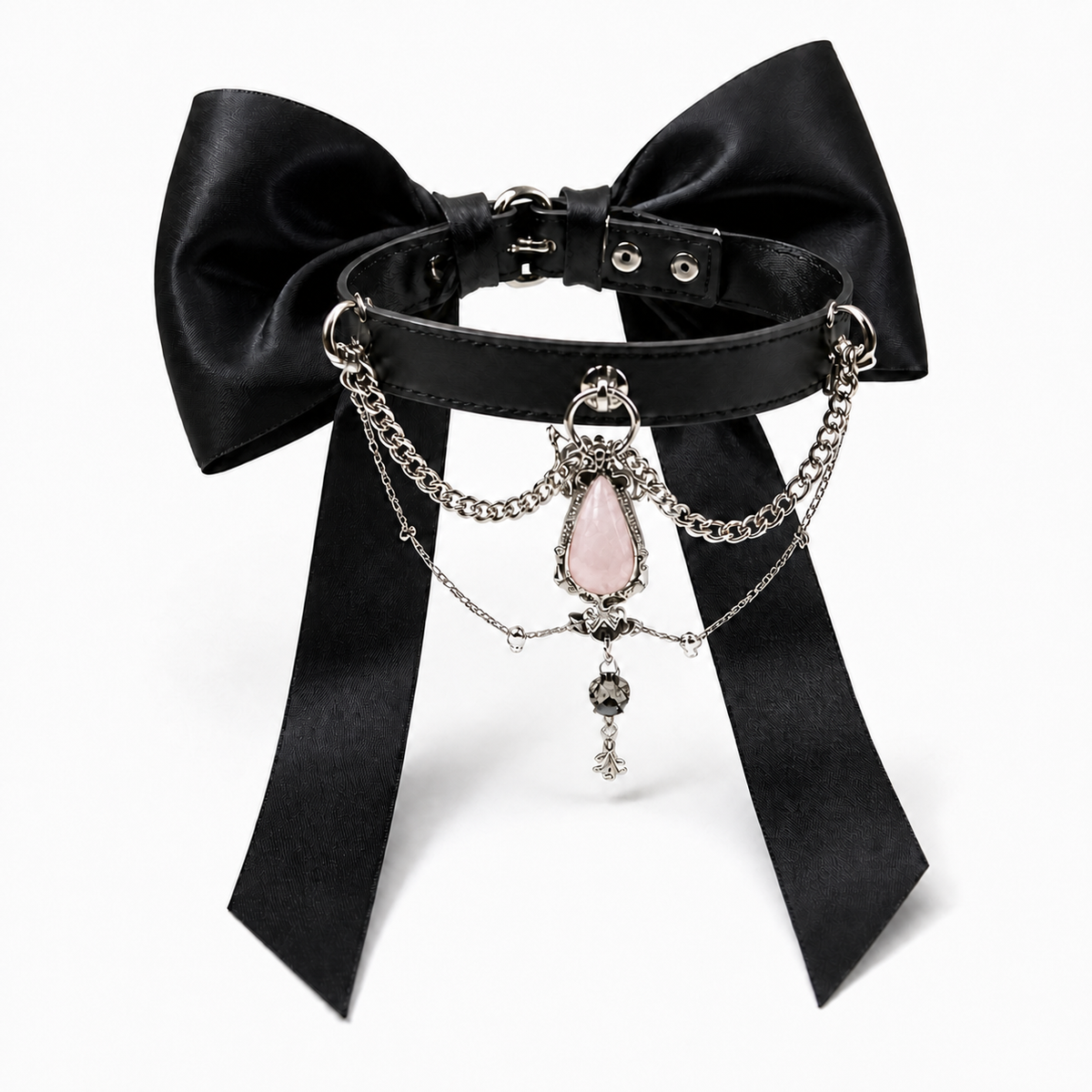 The Princess — Bespoke Crystal Bow Pet Collar