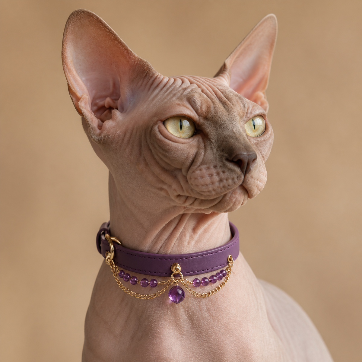 The Queen — Custom Crystal Leather Pet Collar