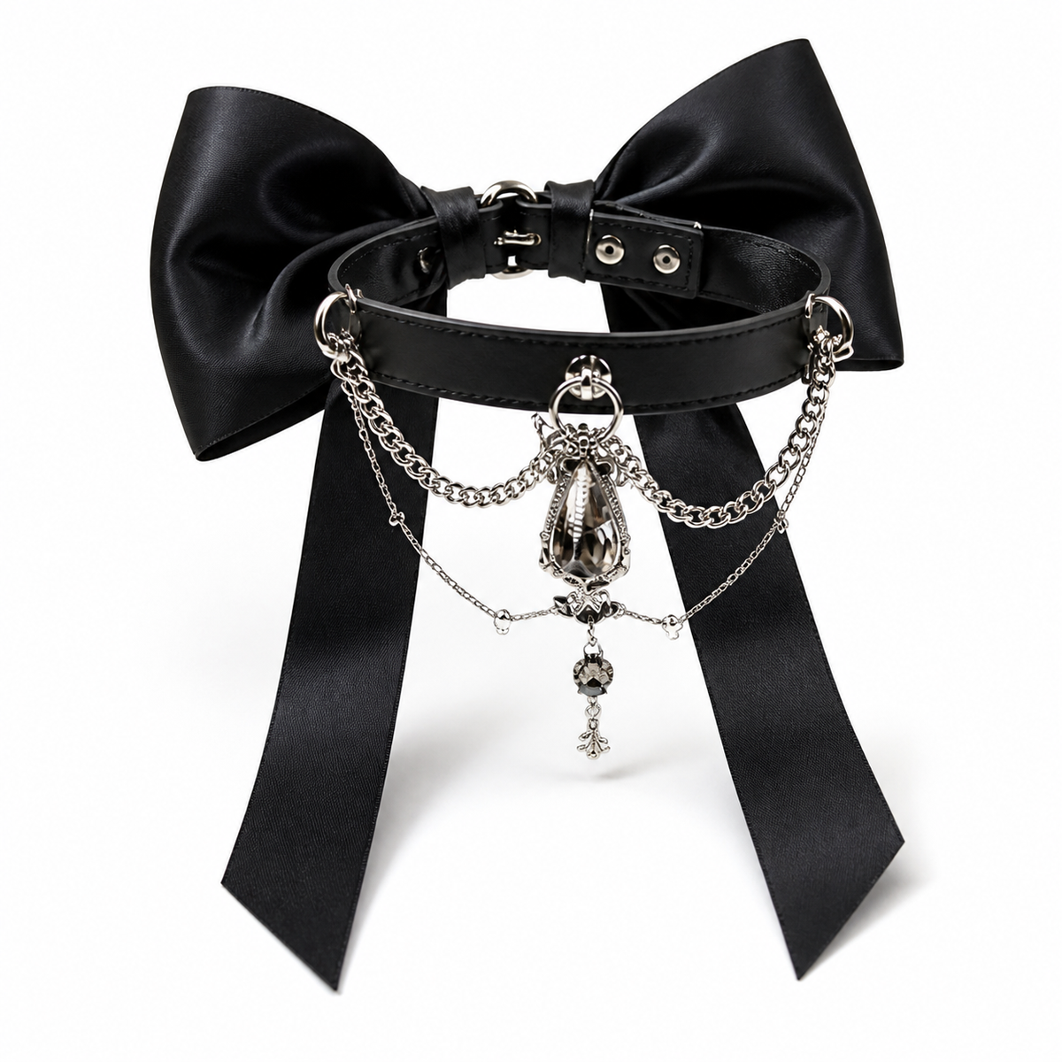 The Princess — Bespoke Crystal Bow Pet Collar