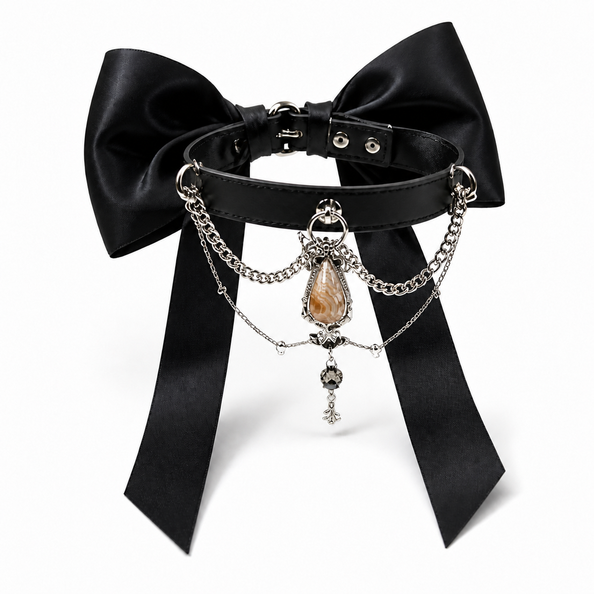 The Princess — Bespoke Crystal Bow Pet Collar