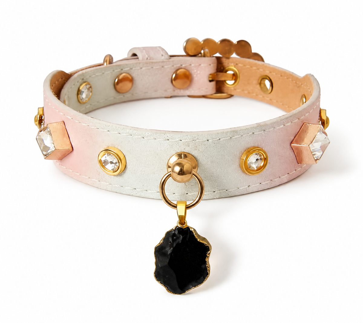 The Pink Lady — Personalized Crystal Pet Collar
