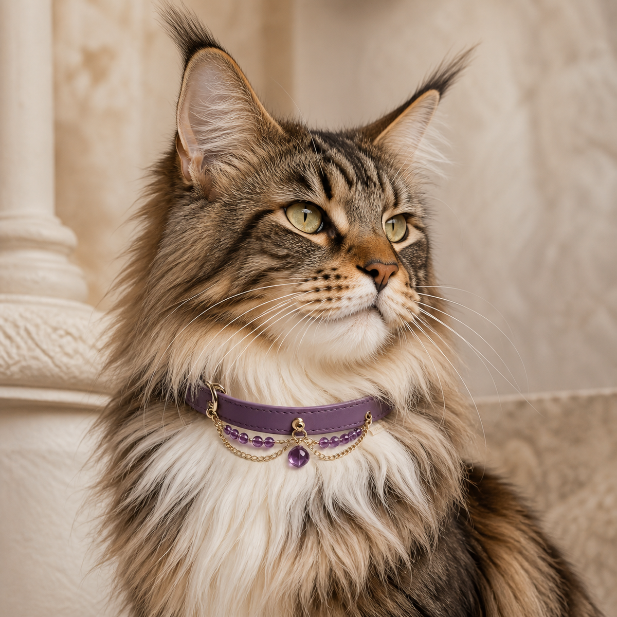 The Queen — Custom Crystal Leather Pet Collar