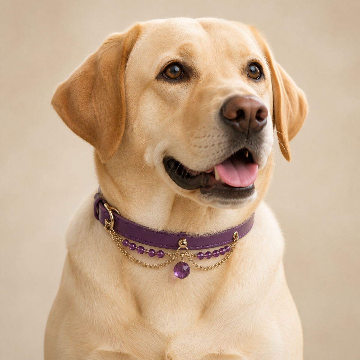 The Queen — Custom Crystal Leather Pet Collar