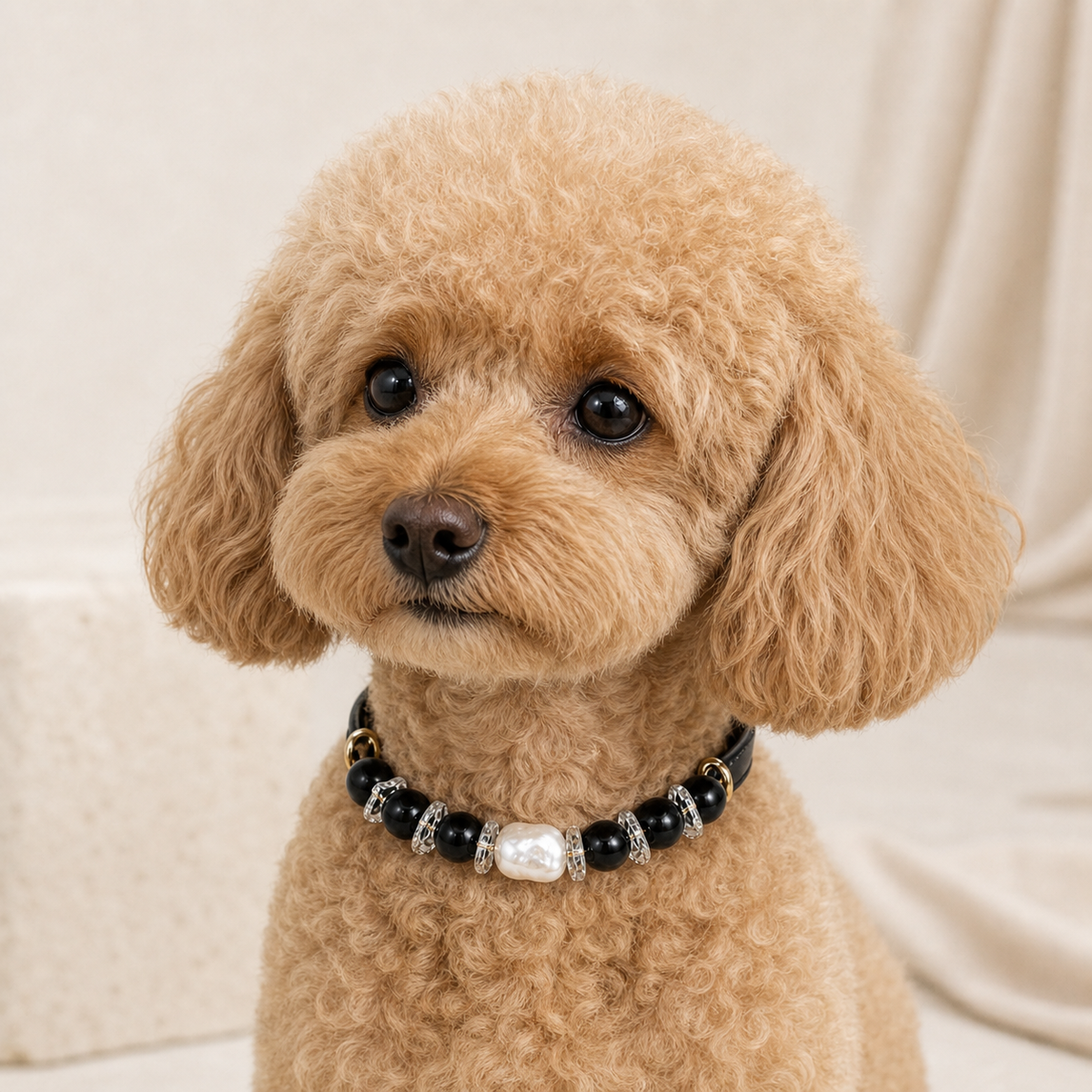 The King — Personalized Crystal Leather Pet Collar