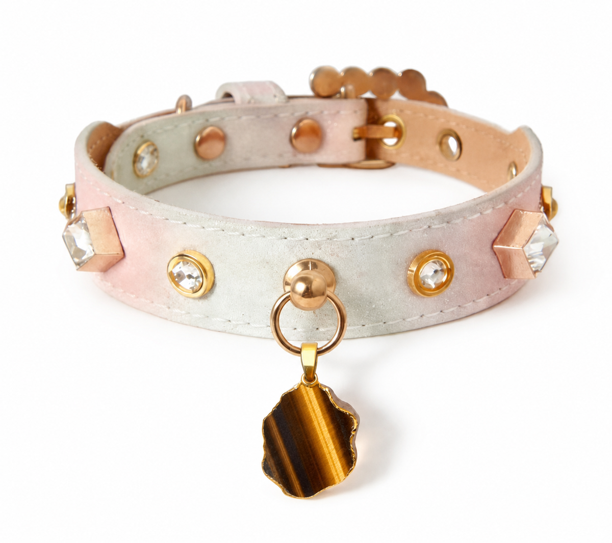 The Pink Lady — Personalized Crystal Pet Collar