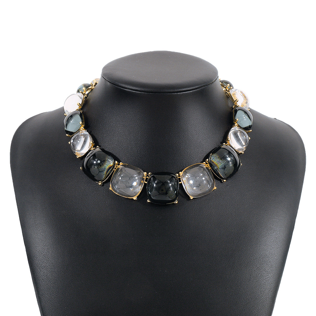 Bohemian Colorblock Jelly Choker Necklace