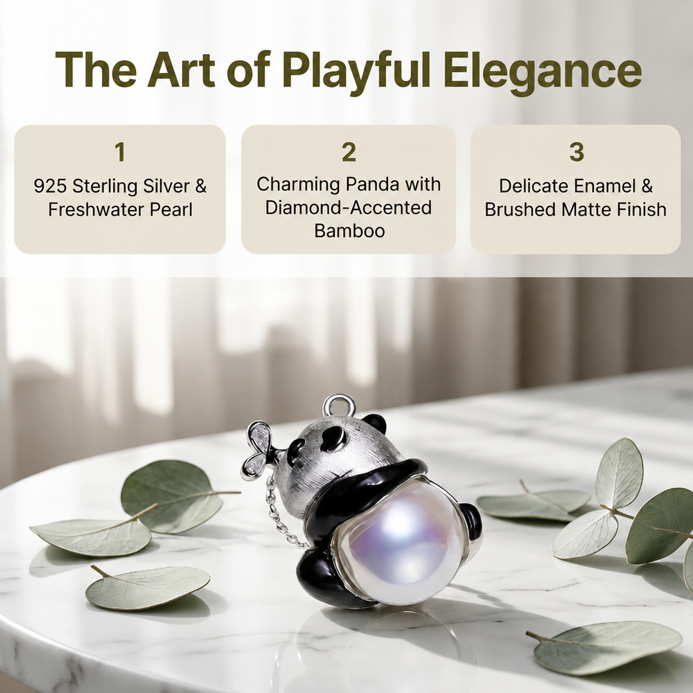Pearl Animal Charm Necklace