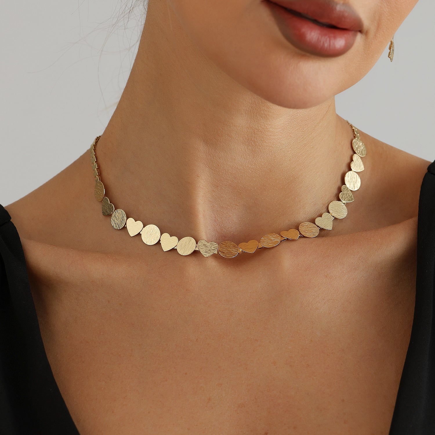 Geometric Heart Pull-Wire Jewelry Set