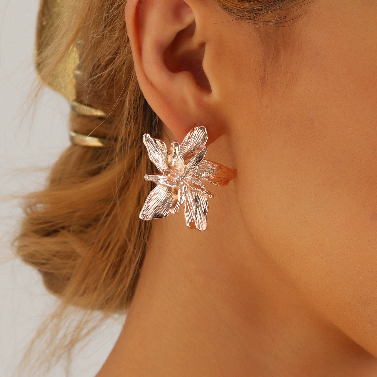 Floral Geometric Earrings
