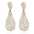 Retro Water Drop Pattern Earrings