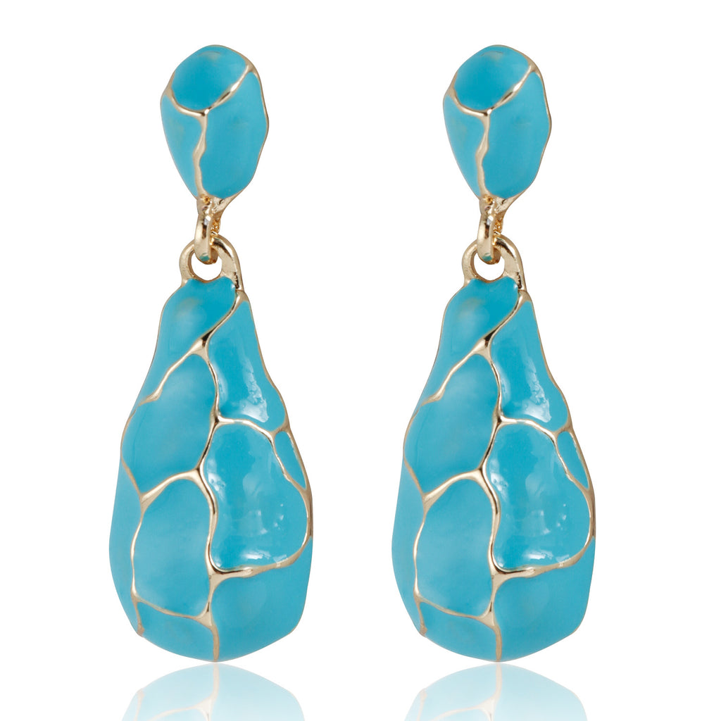 Retro Water Drop Pattern Earrings