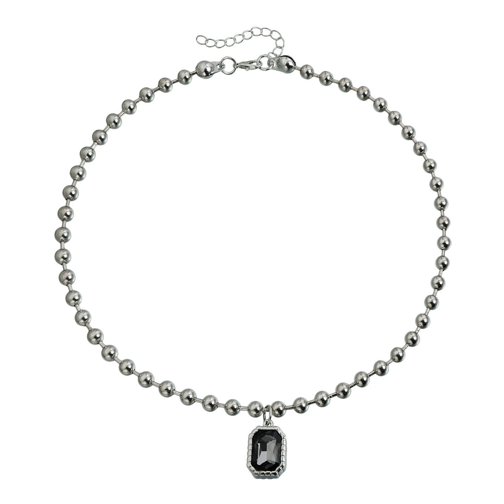 Geometric Square Diamond Necklace