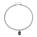 Geometric Square Diamond Necklace