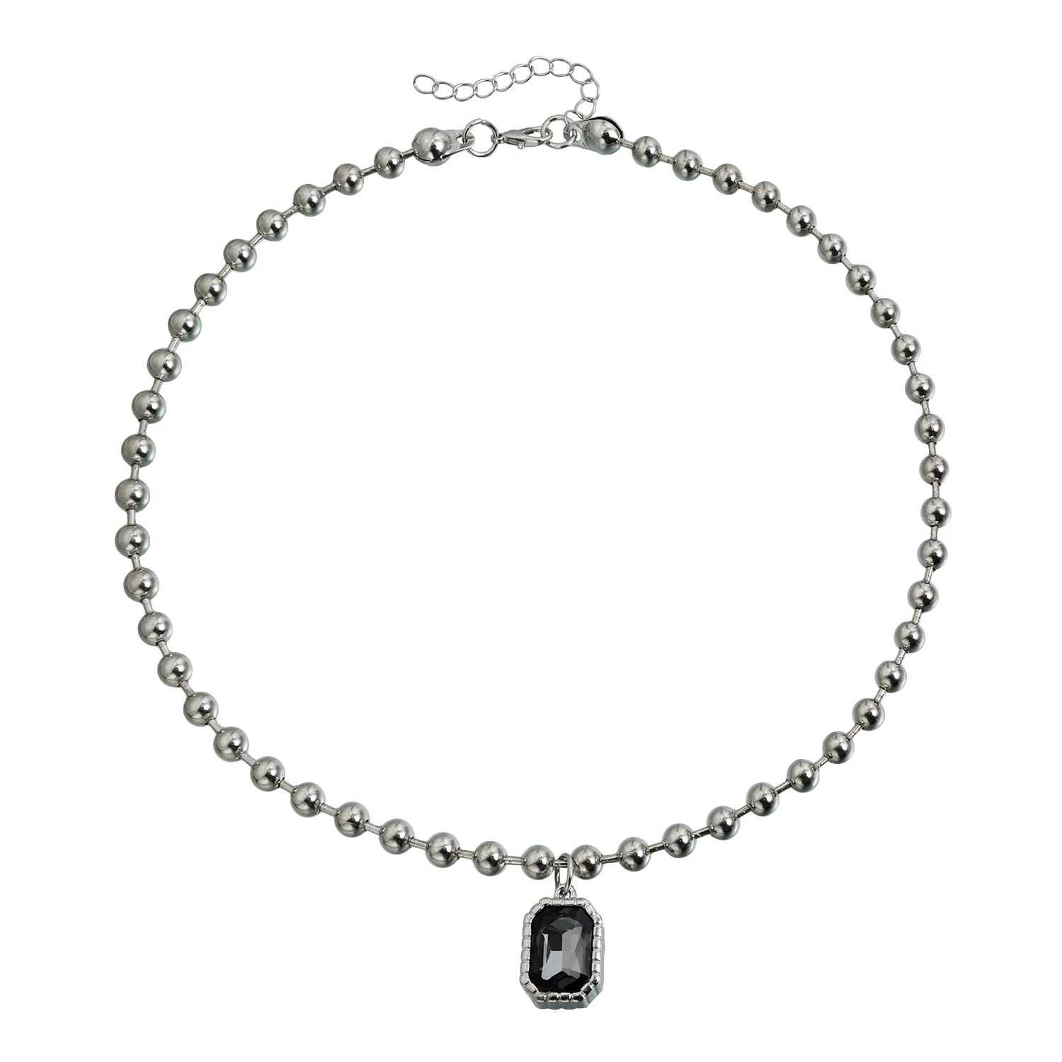 Geometric Square Diamond Necklace