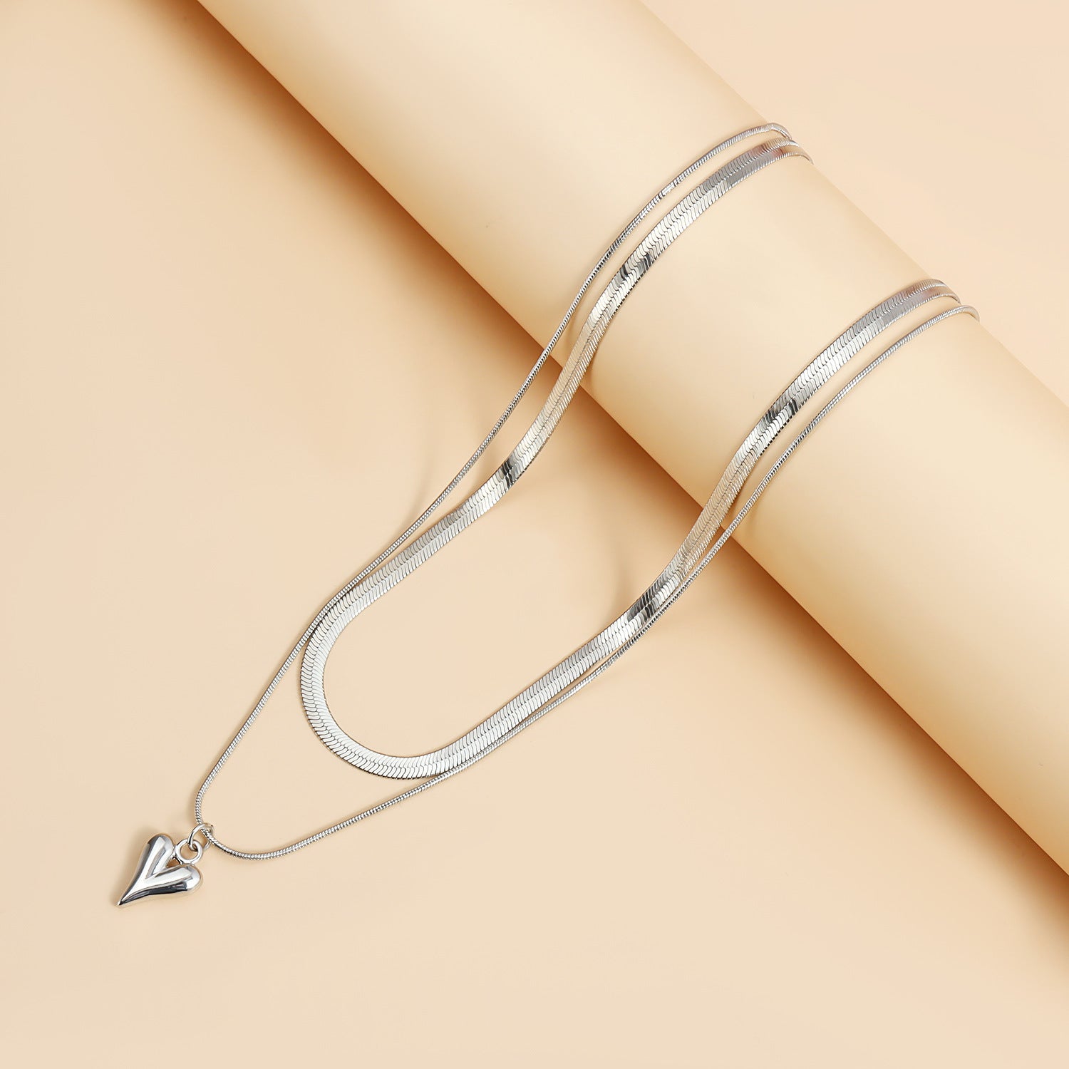 Double Layer Herringbone Necklace