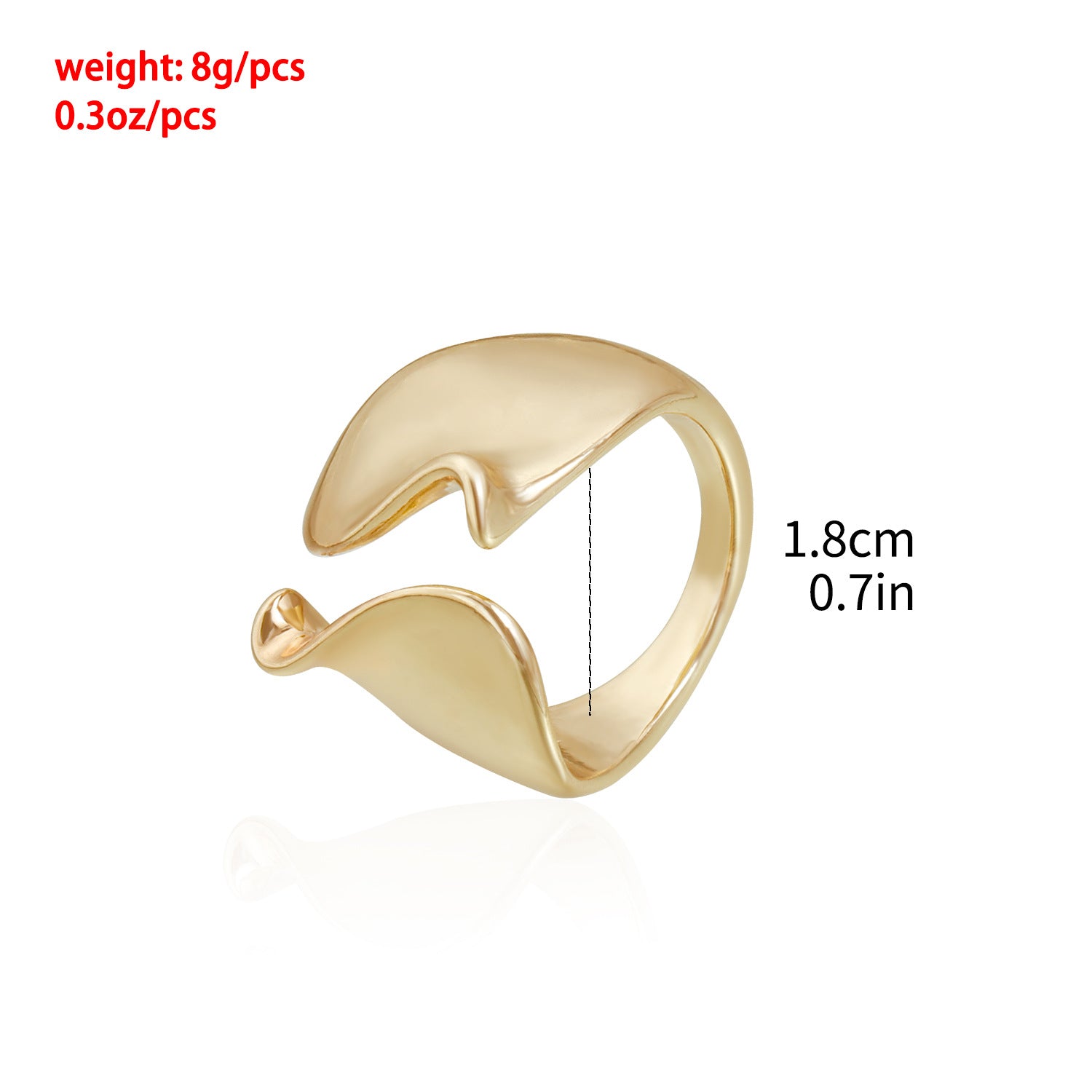 Spiral Open Ring Set