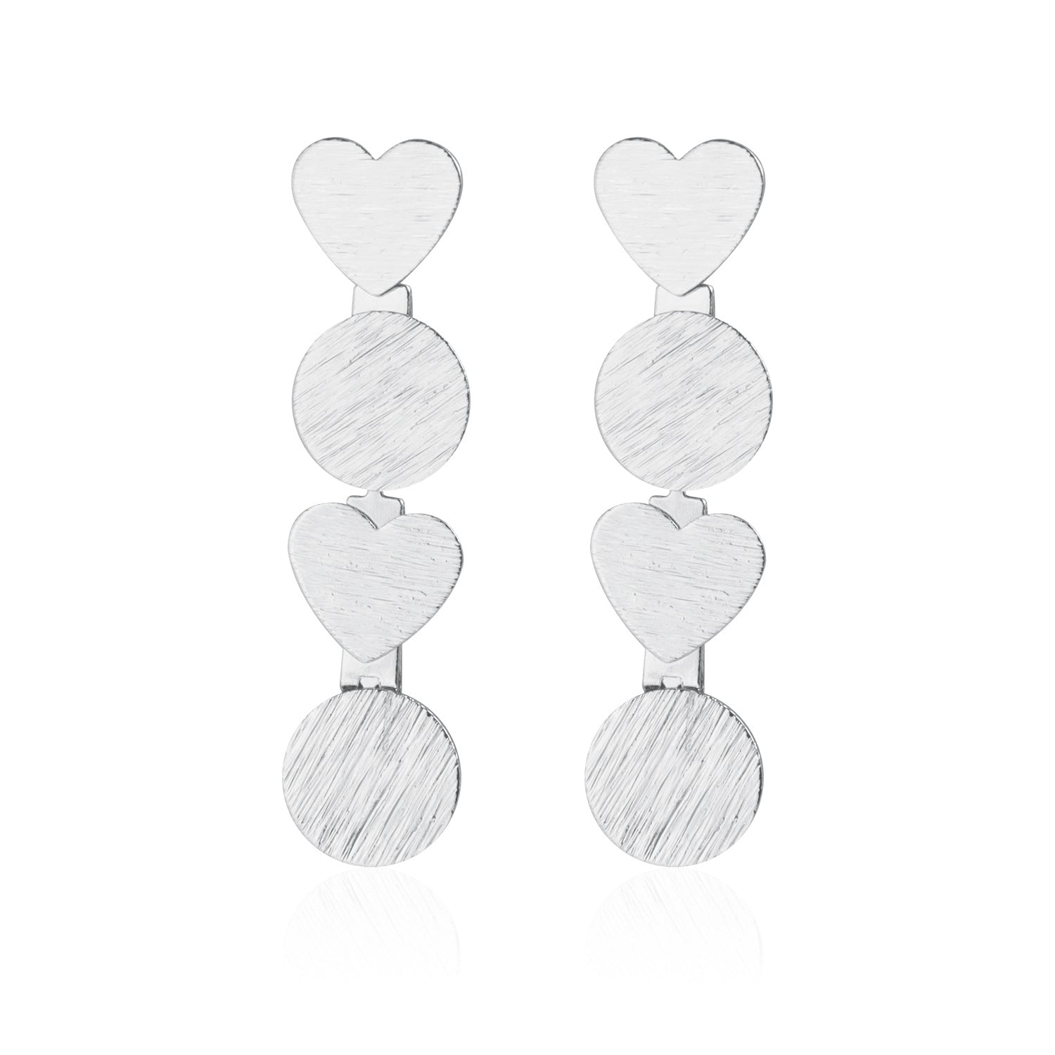 Geometric Heart Pull-Wire Jewelry Set