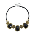 Black Gemstone Bohemian Necklace