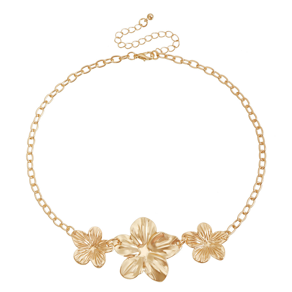 Three-Life Flower Necklace