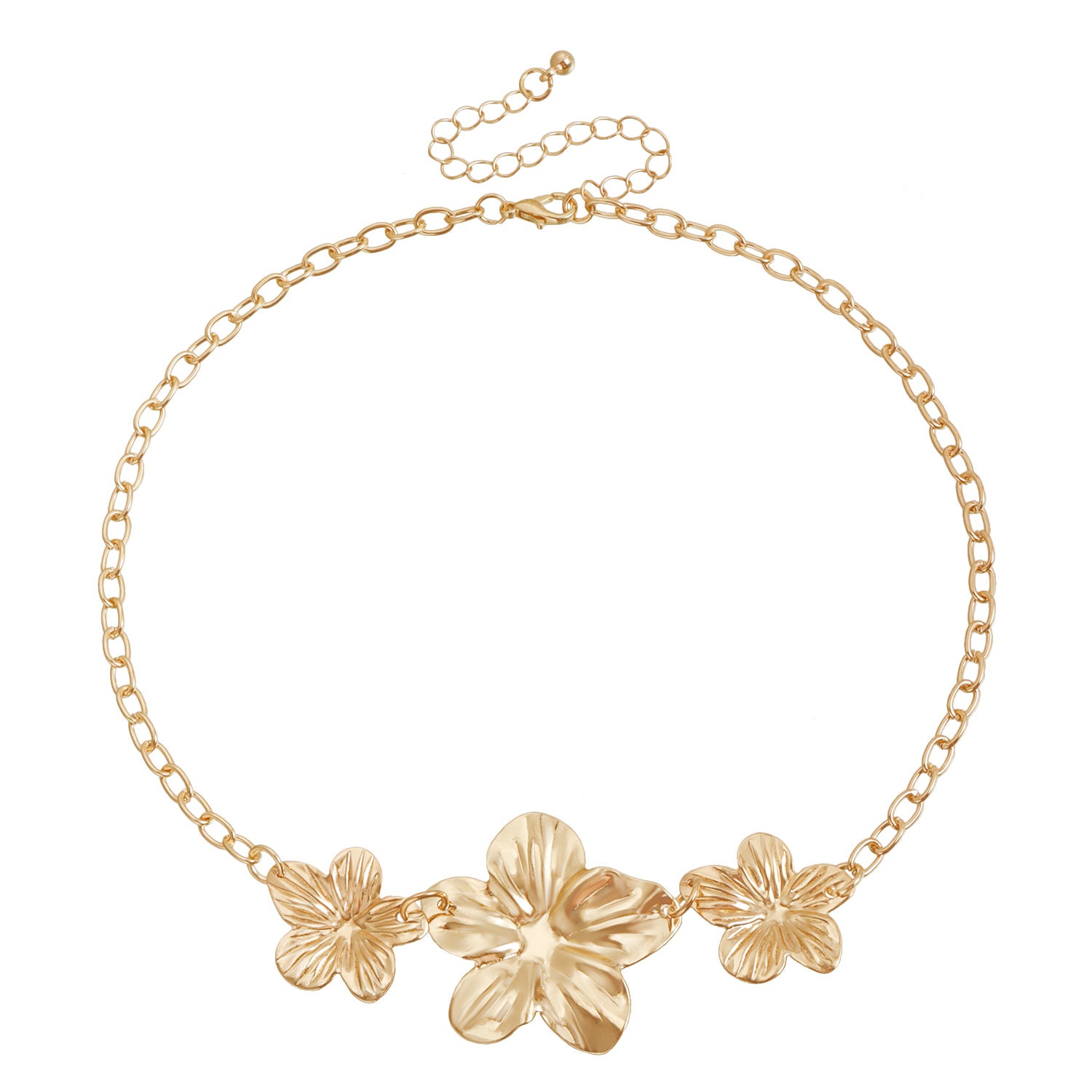 Three-Life Flower Necklace
