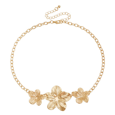Three-Life Flower Necklace