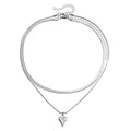 Double Layer Herringbone Necklace