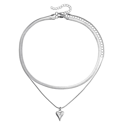 Double Layer Herringbone Necklace