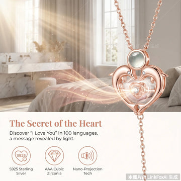 Dolphin Projection Necklace