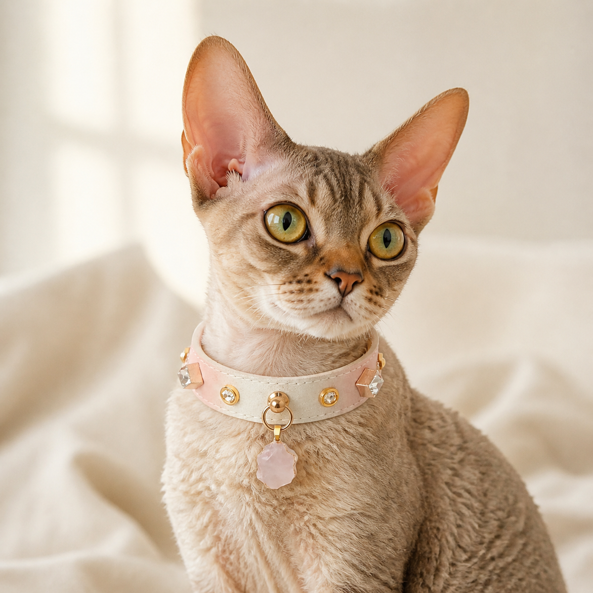 The Pink Lady — Personalized Crystal Pet Collar