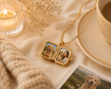 Personalised Book Locket NFC Memory Necklace
