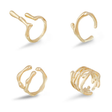 Vintage Line Irregular Ring