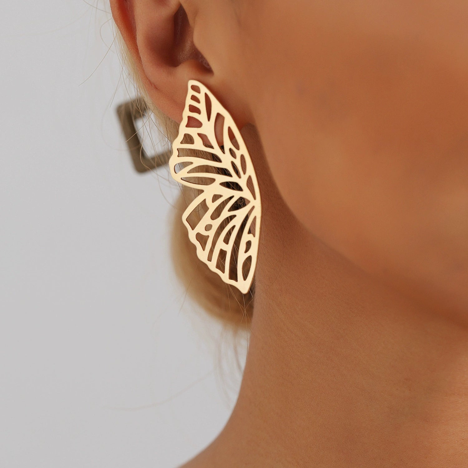 Oversized Exaggerated Butterfly Earrings