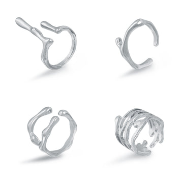 Vintage Line Irregular Ring