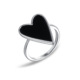 Heart Irregular Line Ring Set
