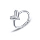 Heart Irregular Line Ring Set