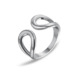 Heart Irregular Line Ring Set