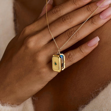 Personalised Book Locket NFC Memory Necklace