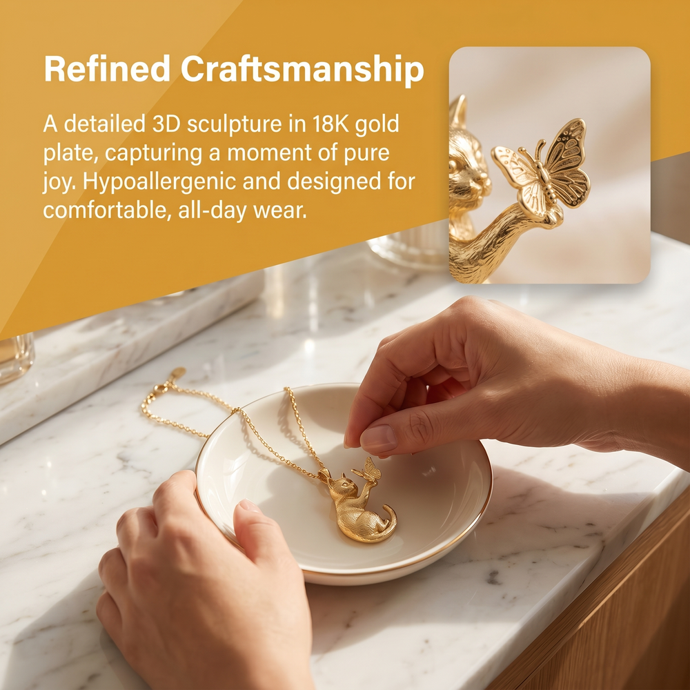 3D Hummingbird Necklace