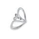 Heart Irregular Line Ring Set