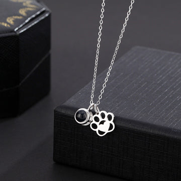 Paw Print Projection Necklace