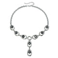 Irregular Black Diamond Y‑Shape Necklace