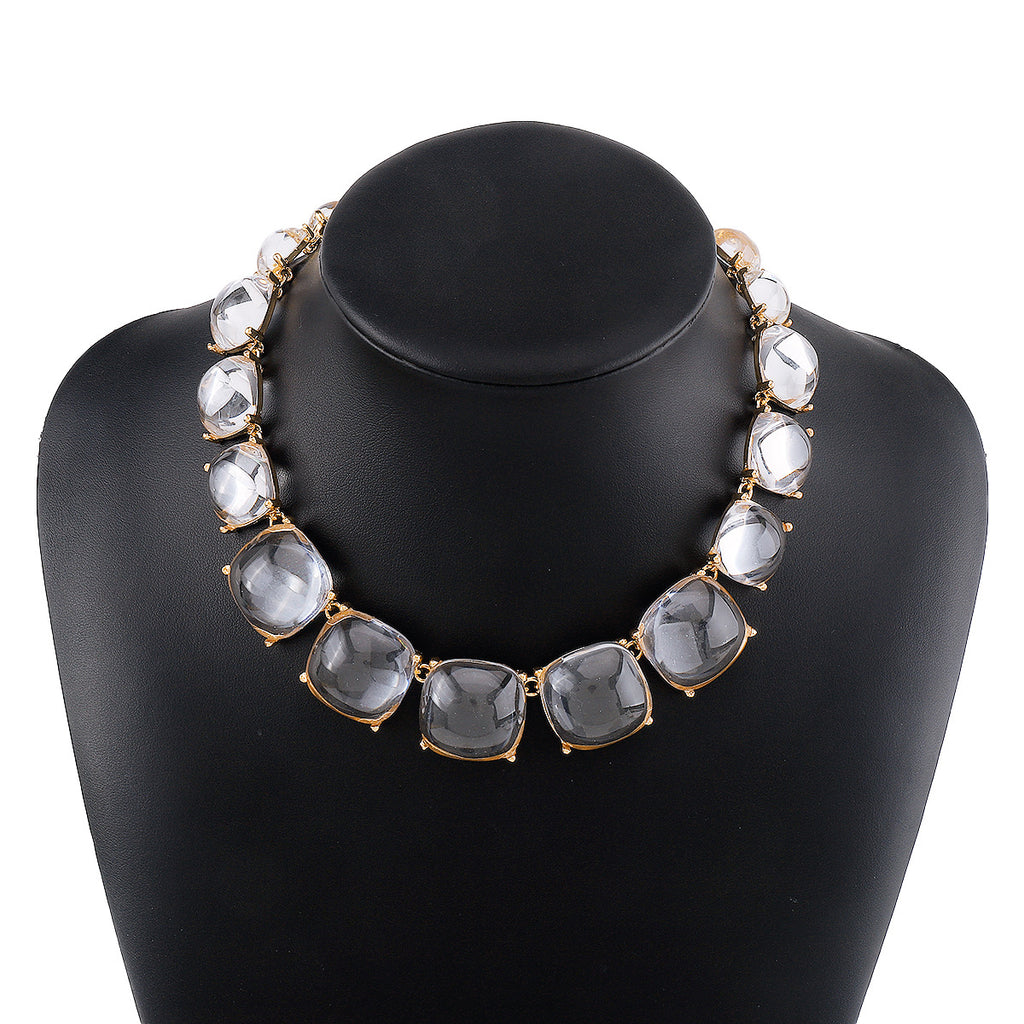Bohemian Colorblock Jelly Choker Necklace