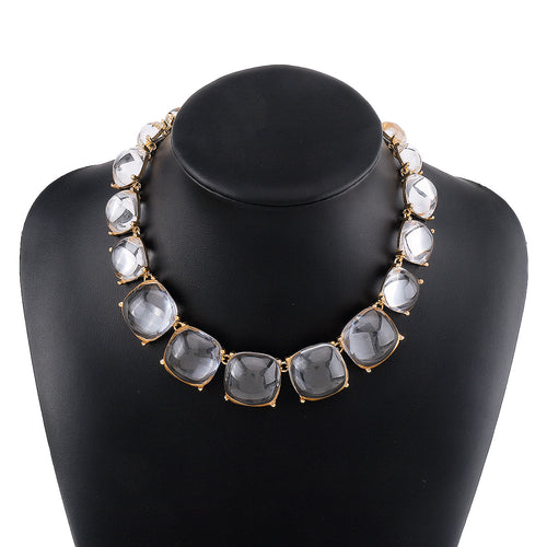 Bohemian Colorblock Jelly Choker Necklace