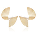 Vintage Spiral Fan Earrings