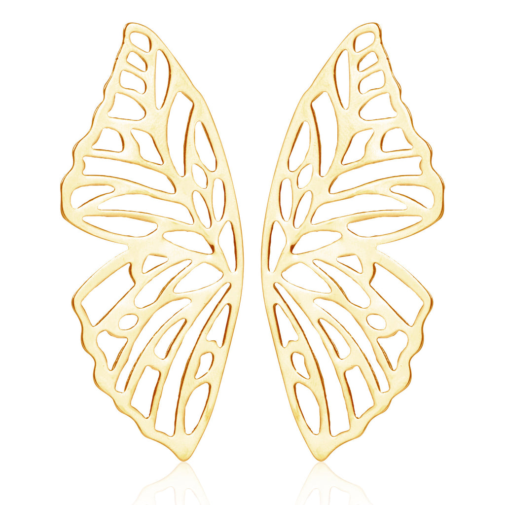 Oversized Exaggerated Butterfly Earrings