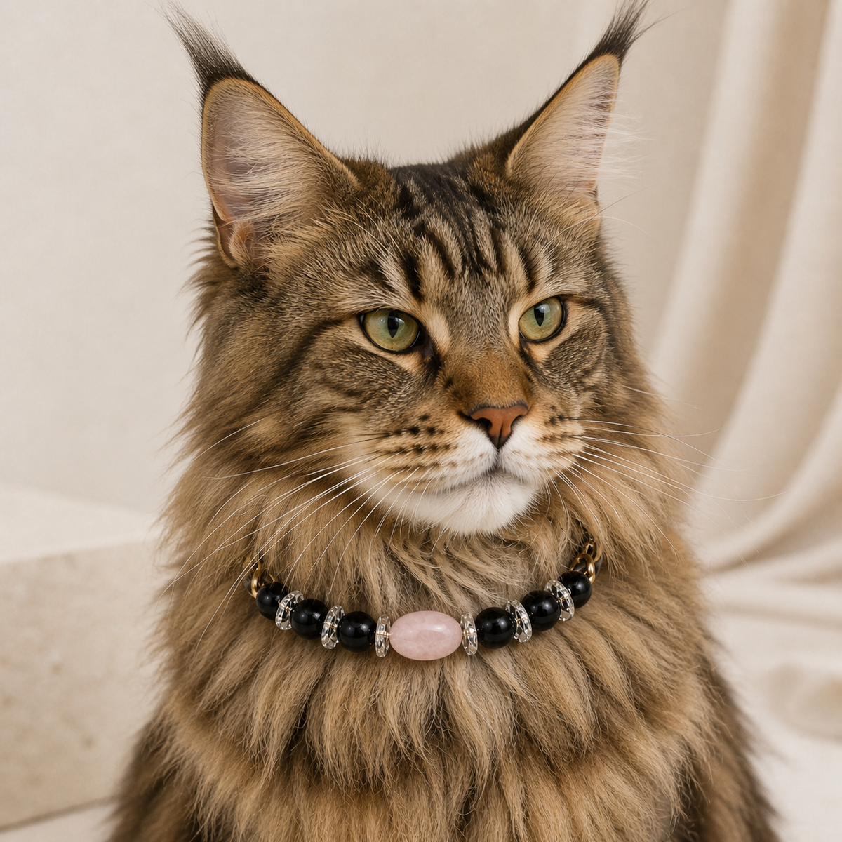 The King — Personalized Crystal Leather Pet Collar