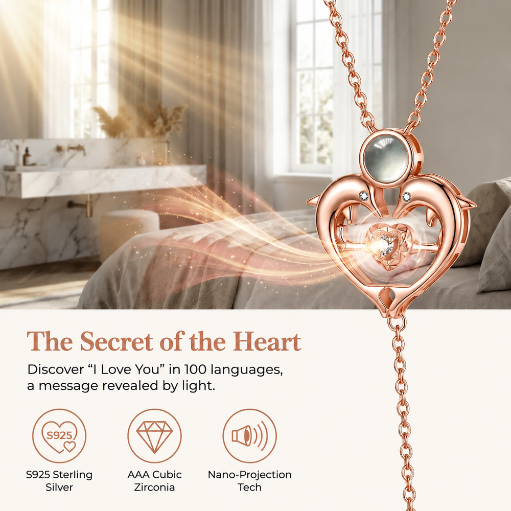 Dolphin Projection Necklace