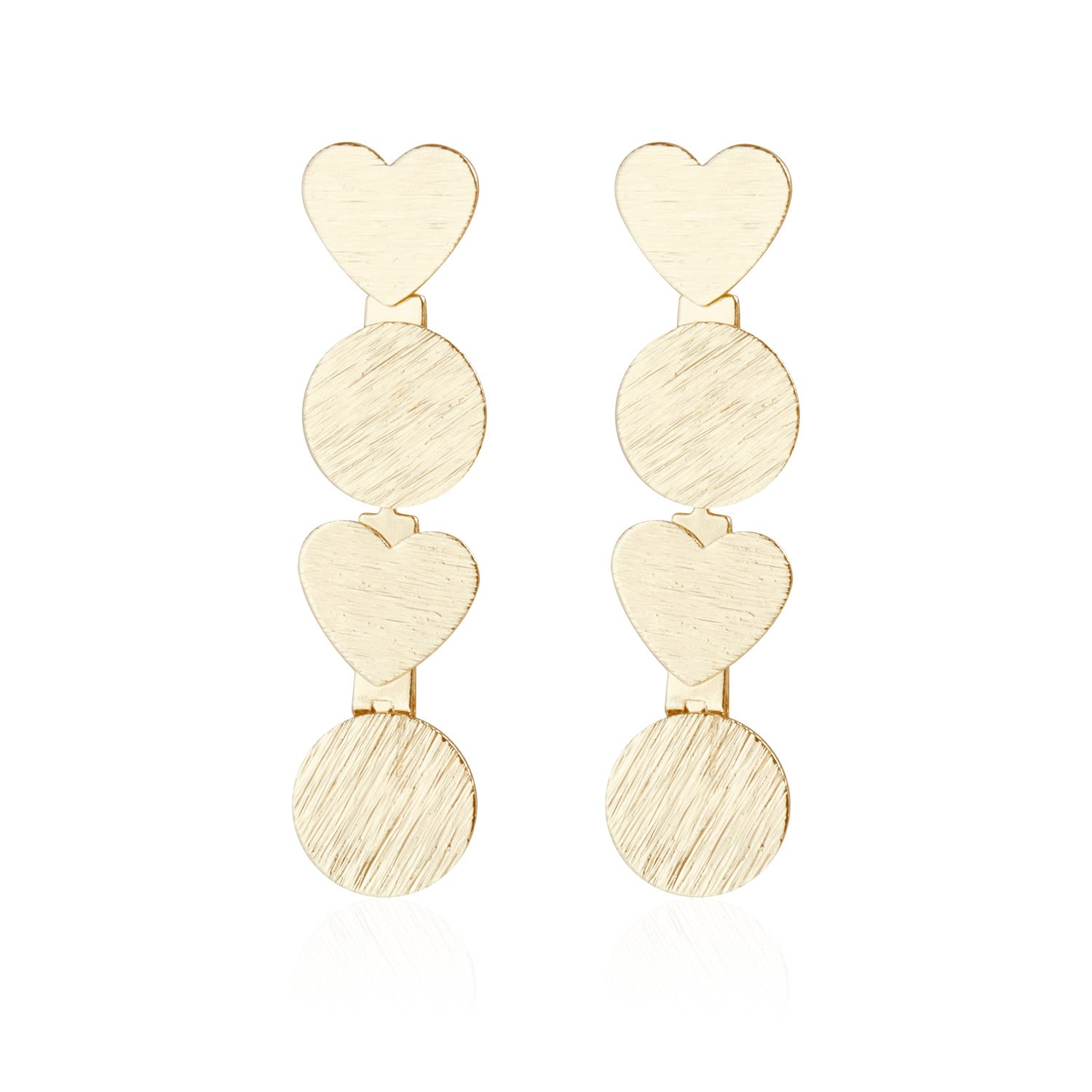 Geometric Heart Pull-Wire Jewelry Set